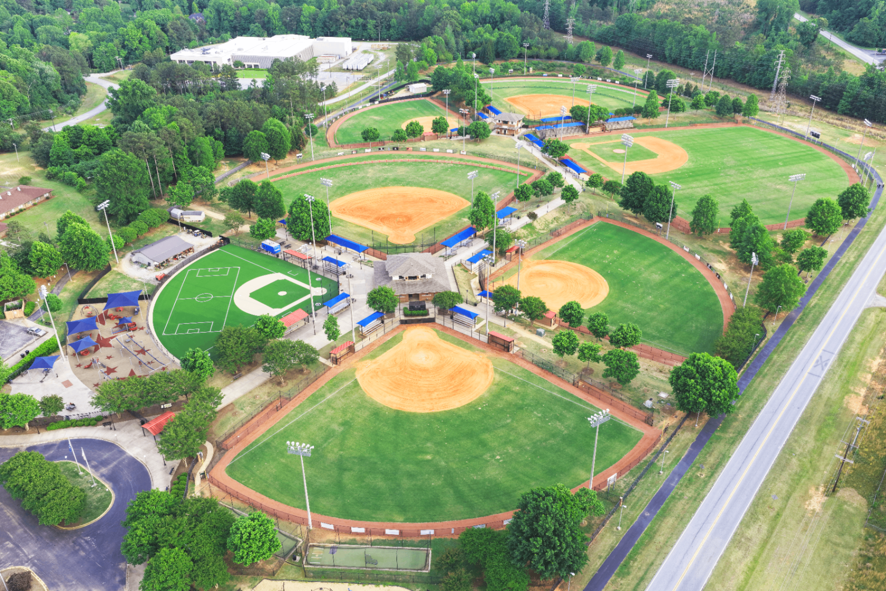 Timken Sports Complex aerial view